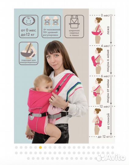 Эргорюкзак переноска чудочадо 0+