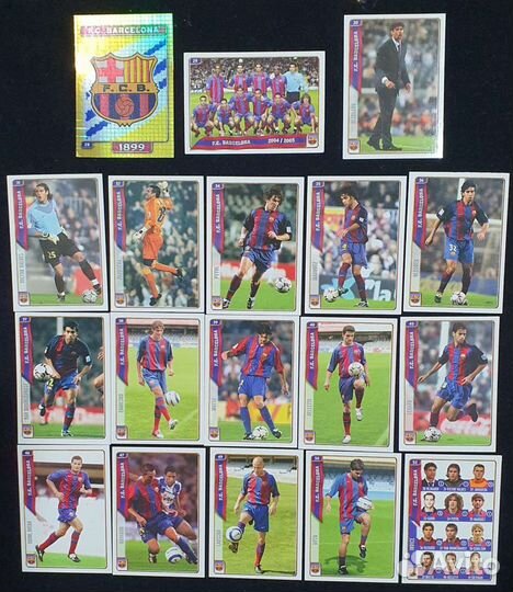 Наклейки panini F.C.Barcelona 2004-2005г. Команда