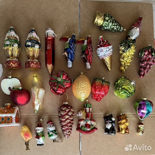 Елочные игрушки стекло