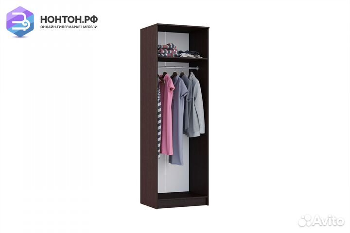 Шкаф 2-х створчатый Гамма-15 дуб беленый / венге