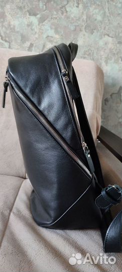 Рюкзак кожаный мужской бу