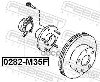 Ступица 0282-M35F 0282-M35F Febest