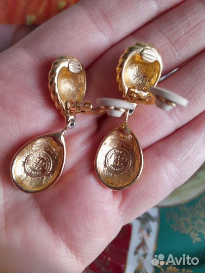 Клипсы Givenchy, винтажные. Оригинал