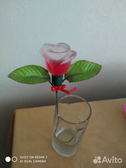 Роза в колбе