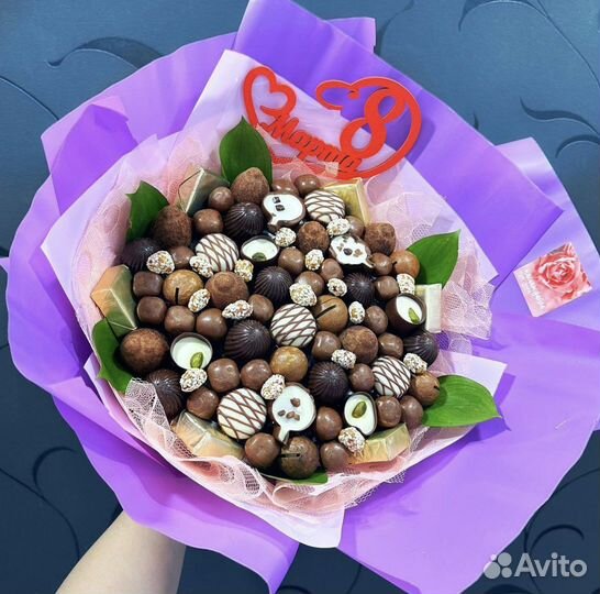 Съедобные букеты. Клубника в шоколаде