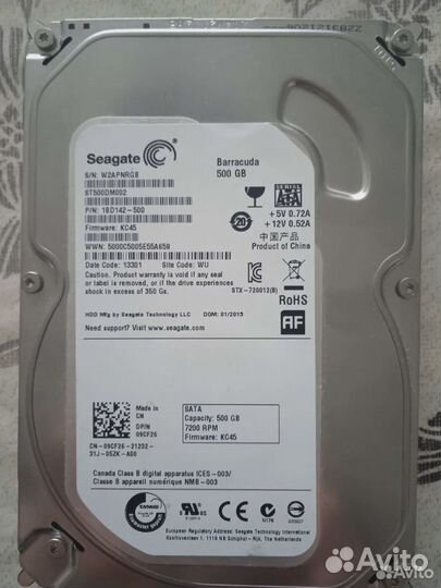 Seagate 500 Gb SATA