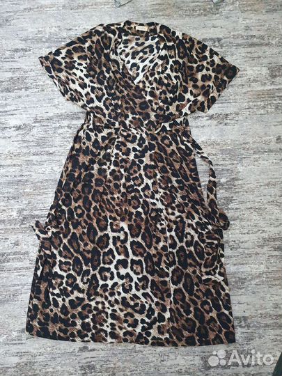 Платье леопардовое