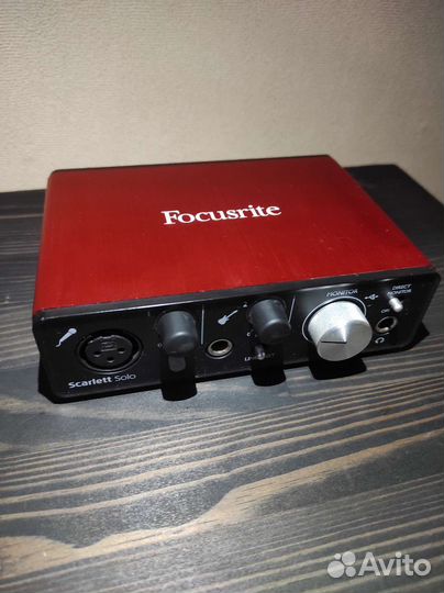 Focusrite Scarlett solo 2nd gen звуковая карта