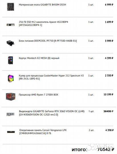 Игровой компьютер RTX 3060 12gb