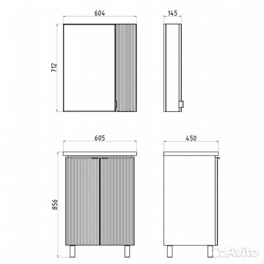 Зеркало ASB-Mebel Дора 60 