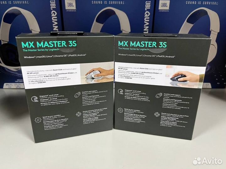 Logitech MX Master 3S Graphite / Pale Grey Мышь