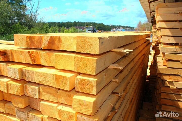 Доска обрезная 100х100х6000