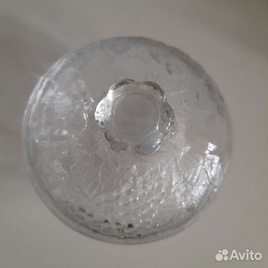 Ваза для варенья с крышкой/конфетница СССР стекло