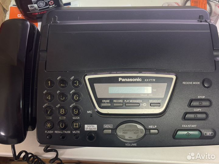 Телефон факс Panasonic KX-FT76
