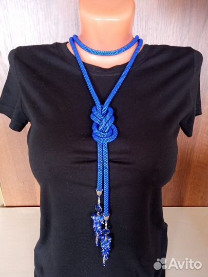 Лариат из бисера