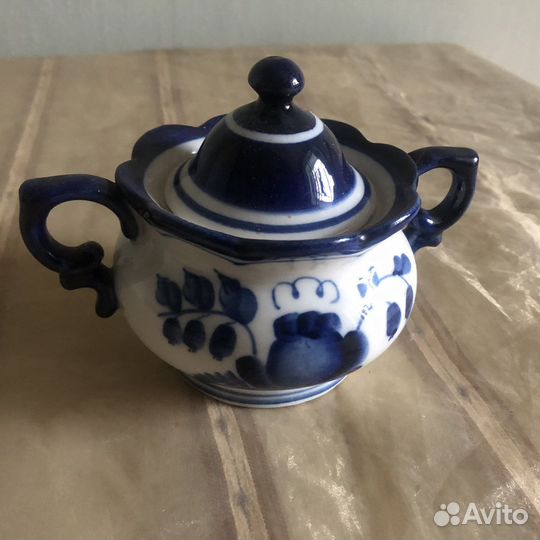 Сахарница гжель Олимпиада -1980г