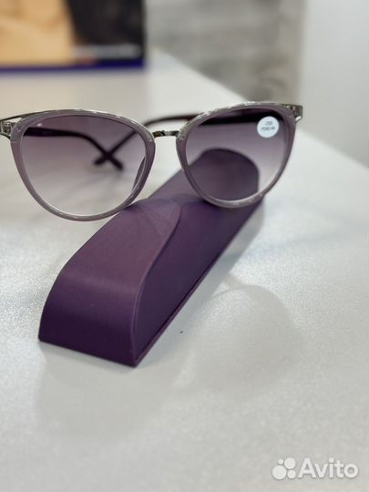 Очки с диоптриями тонированные