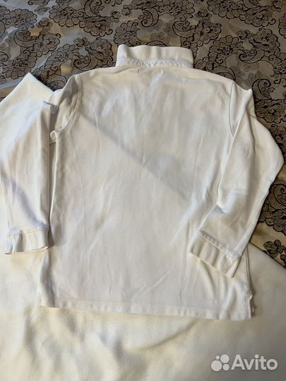 Рубашка поло белая для школы