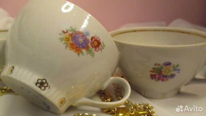 Чайная чашка Мейсоновский букет Рига 60-е-70-е