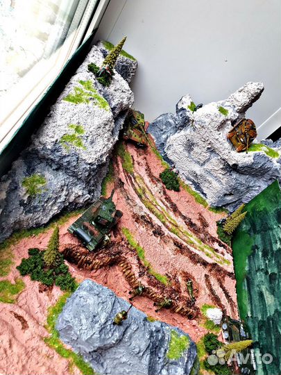 Диорама танкового боя