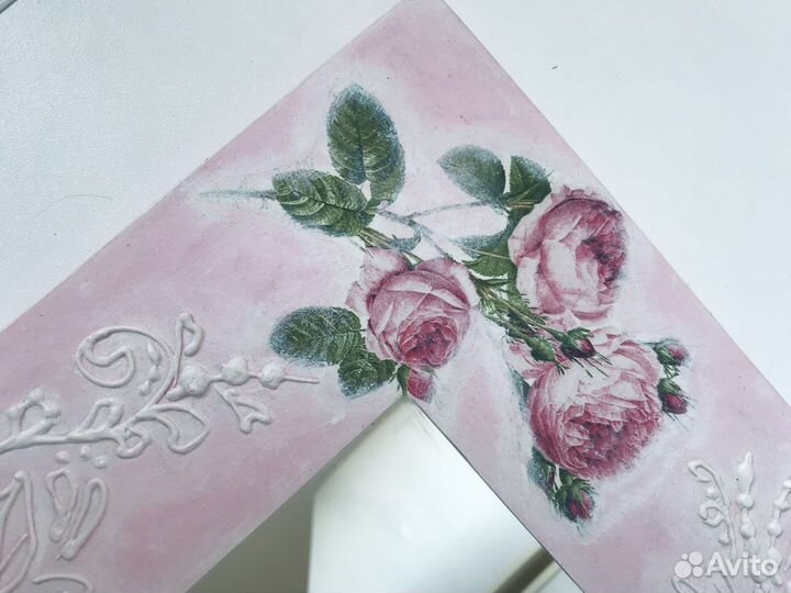 Зеркало IKEA декупаж