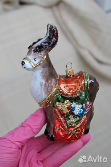 Елочные игрушки Irena Олень с подарками