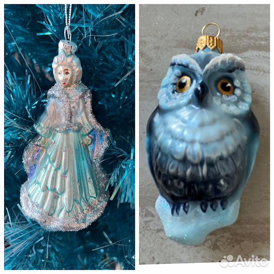 Елочные игрушки стекло