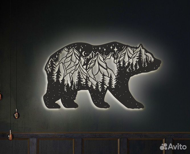 Деревянное панно