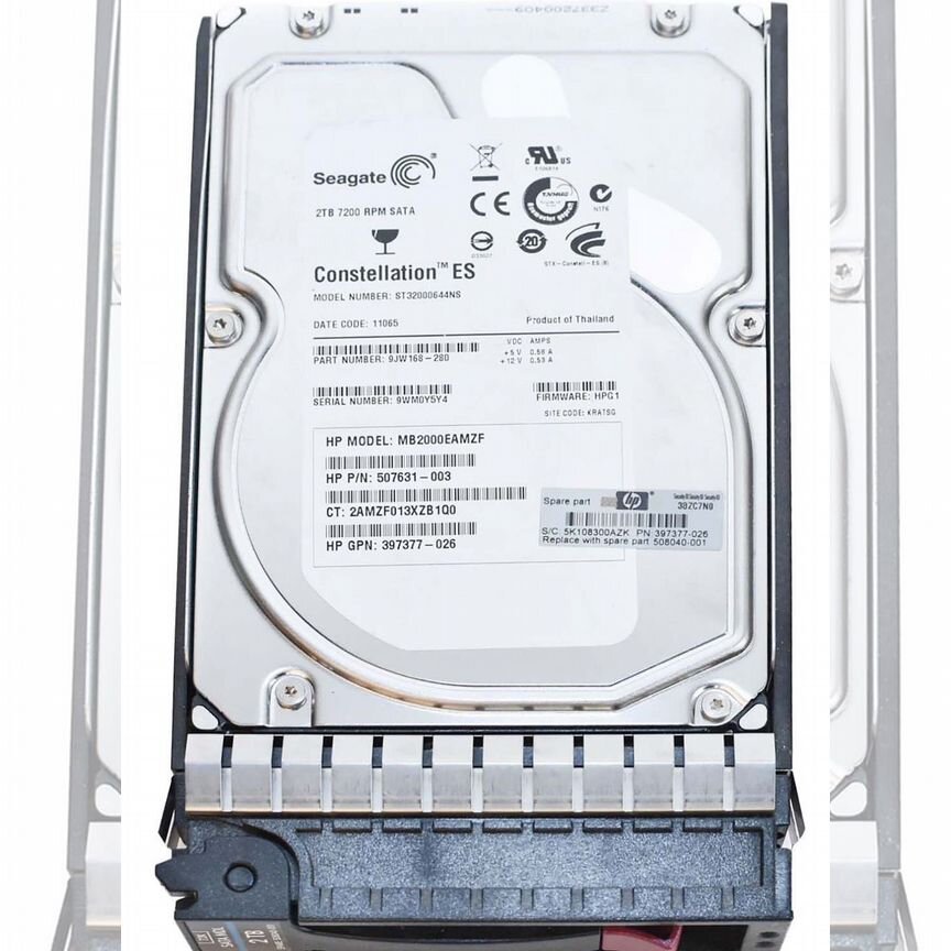 [9JW168-280] Жесткий Диск Hp 2tb 7200 Sata2 3.5" 9jw168-280