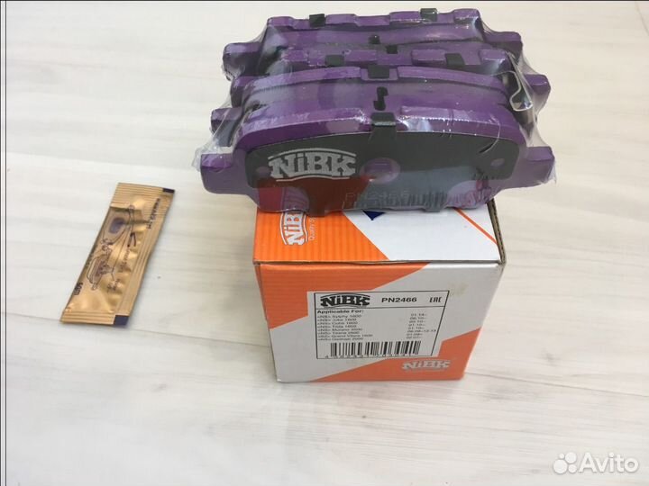 Япония NiBK Задние тормозные Колодки Nissan