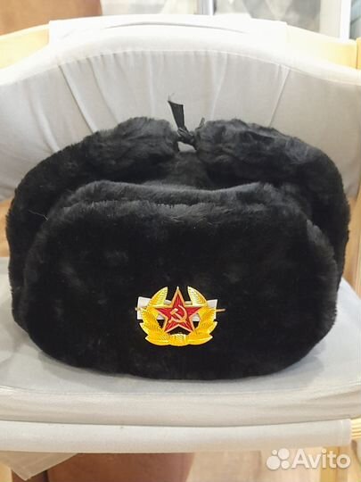 Мужская шапка-ушанка 58