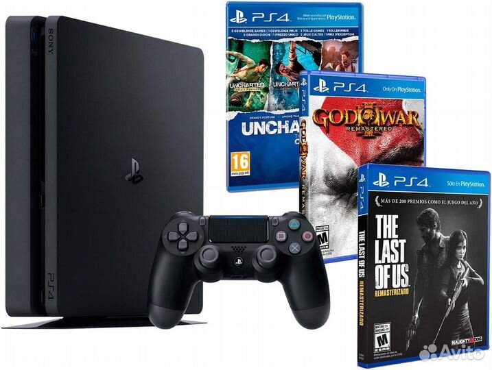 Sony playstation 4 500gb + 1 диск в подарок