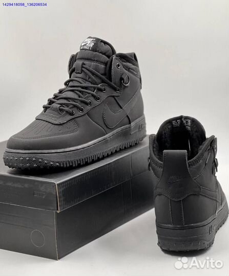 Ботинки Nike Air Force 1 Duckboot (с мехом) (Арт.18974)