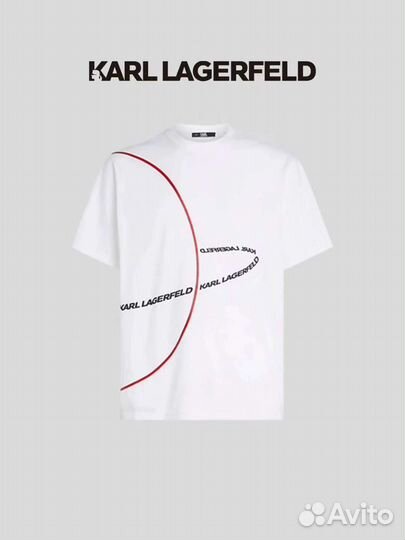 Футболка белая мужская Karl lagerfeld S M L XL