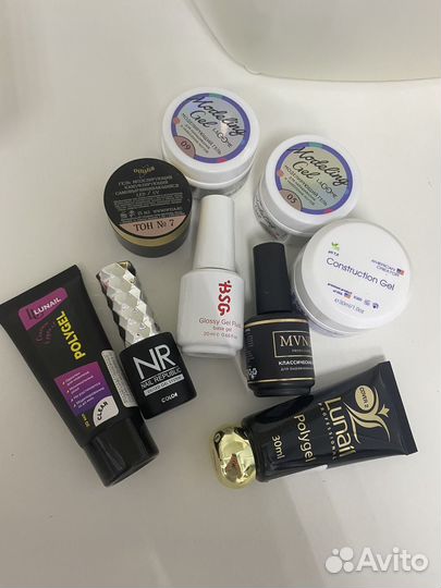 Материалы для маникюра базы гели полигели