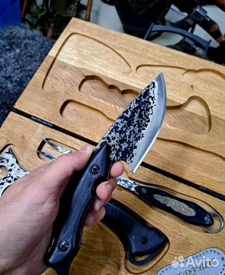 Набор барбекю топор,нож,вилка