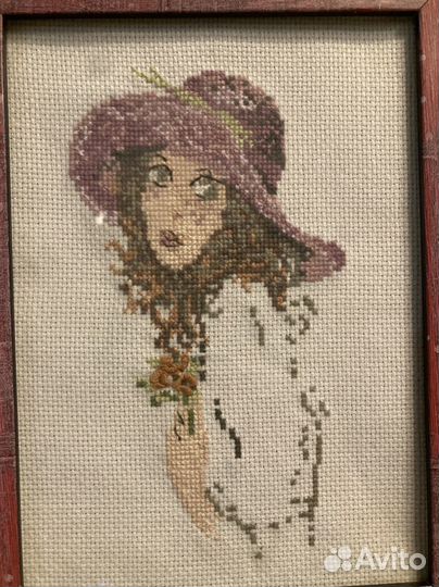 Вышитая картина, ручная работа