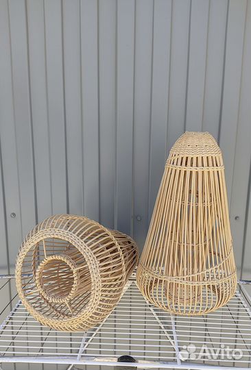 Светильники плетеные люстры