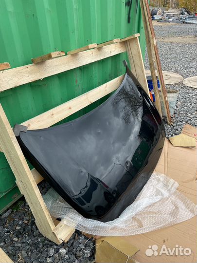 Капот черный оригинал Хендай Солярис 2 рестайлинг