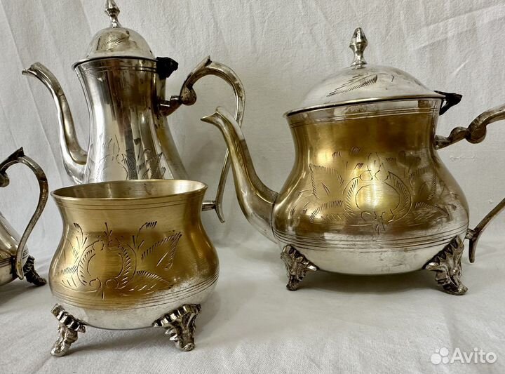 Чайно-кофейный набор латунь
