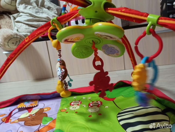 Развивающий коврик tiny love разноцветное safari