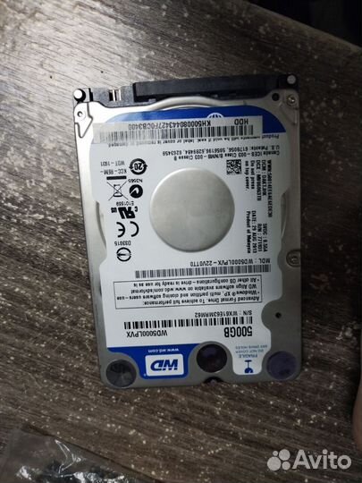 Жесткий диск WD5000lpvx 500Gb