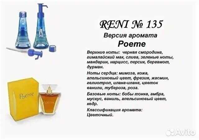 Духи на разлив екатеринбург. Рени 135 аромат. Женские духи Reni 135. Наливная парфюмерия Рени 135. Духи Рени 347.