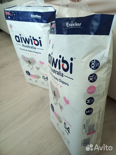 Подгузники Aiwibi (9-14кг, размер L)