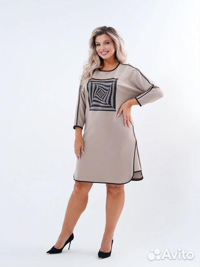 Платье женское 50-52р, трикотаж, в Наличии