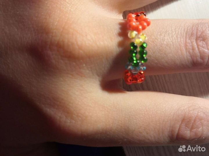 Кольцо из бисера