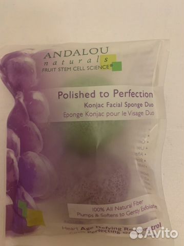 Новые спонжи конняку в упаковке 2 шт