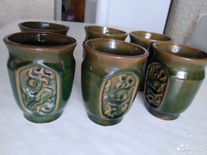 Чарки охотничьи+кувшин