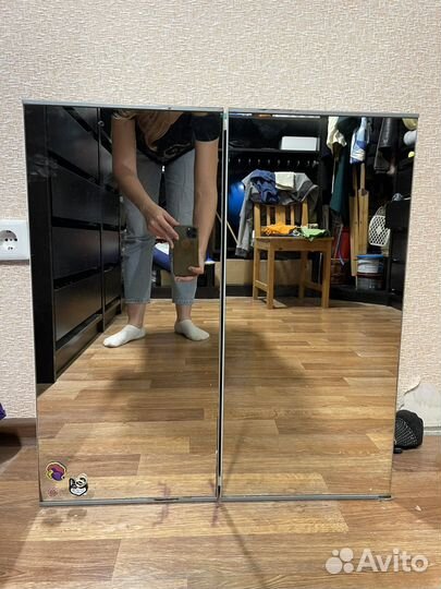 Зеркальный шкаф IKEA в ванную