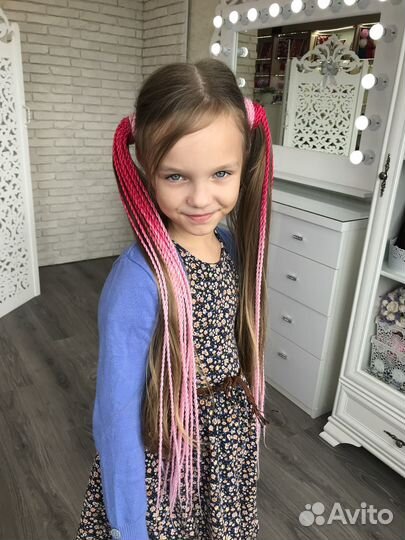 Косички на резинке, Афрорезинки, резинка с косами